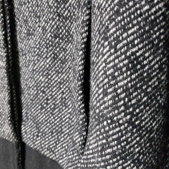 Women's Black Rivet Classy Wool Blend Color Block Winter Coat L Fully Lined NWOT - Picture 11 of 14